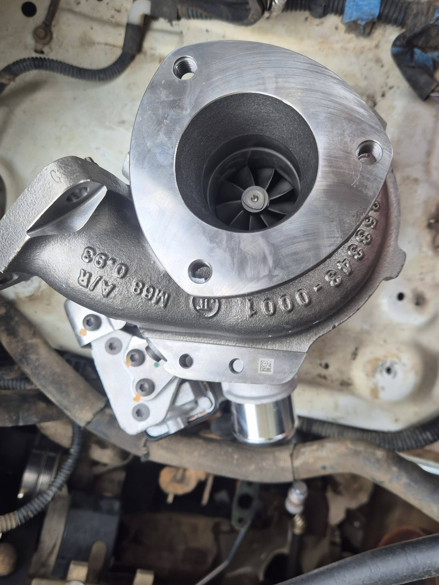 The replacement turbocharger before it went in